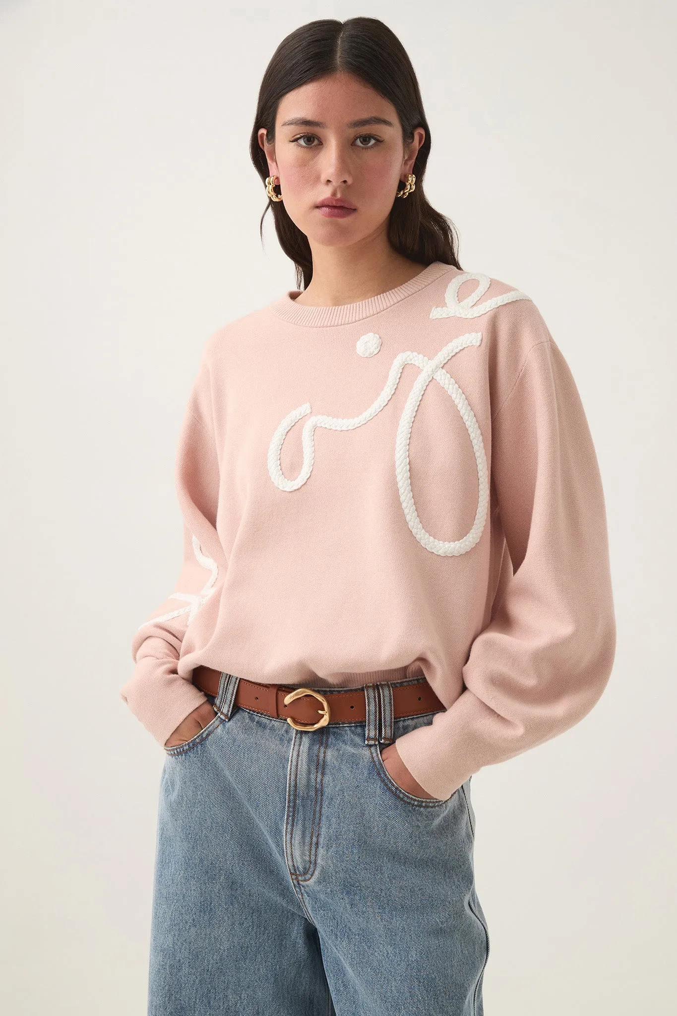 Symbol Calligraphy Knit Jumper