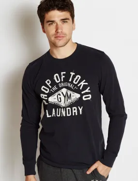 Tokyo Laundry Gym long sleeved top navy