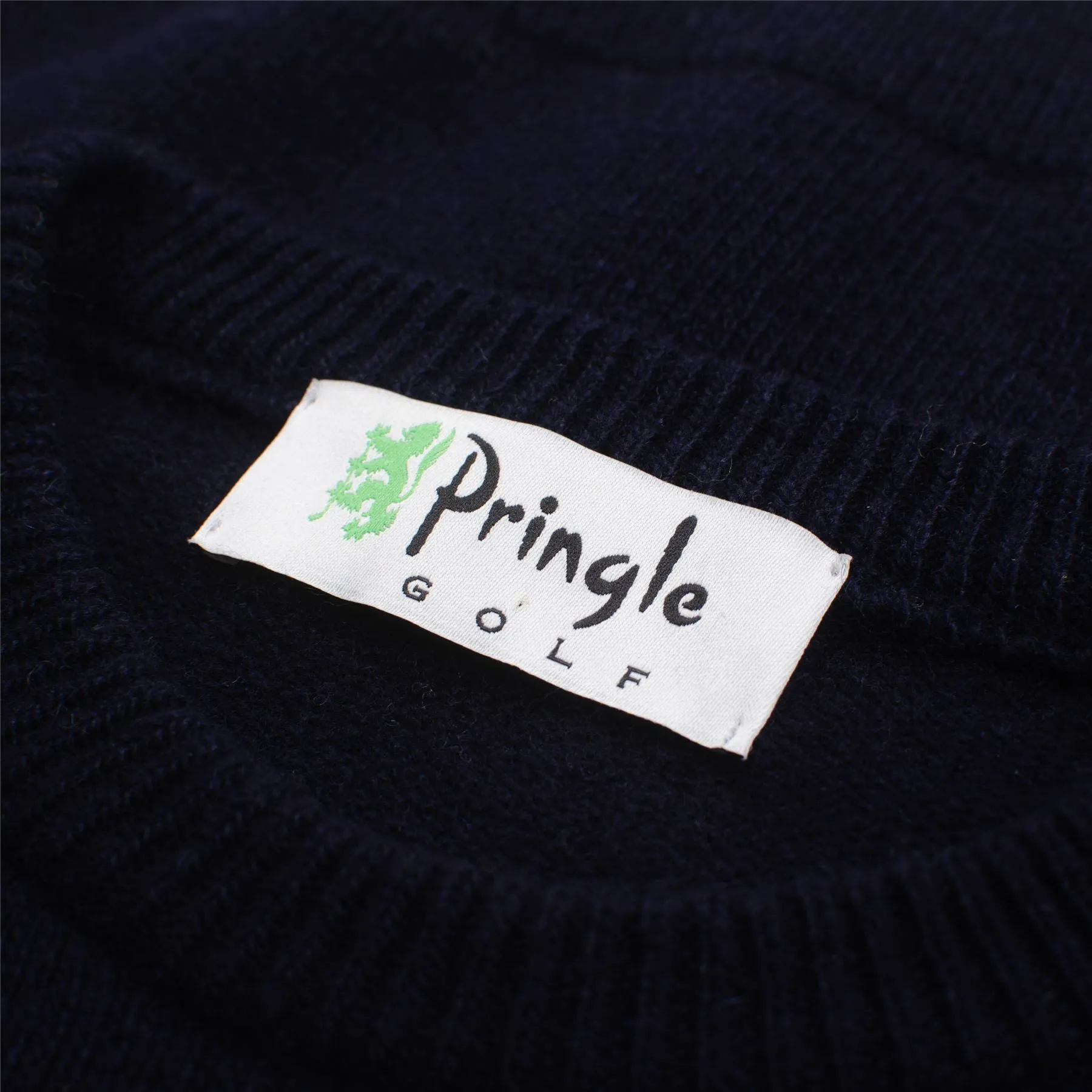 Unisex Heritage Diamond Intarsia Knit Navy/Ivory - SS23