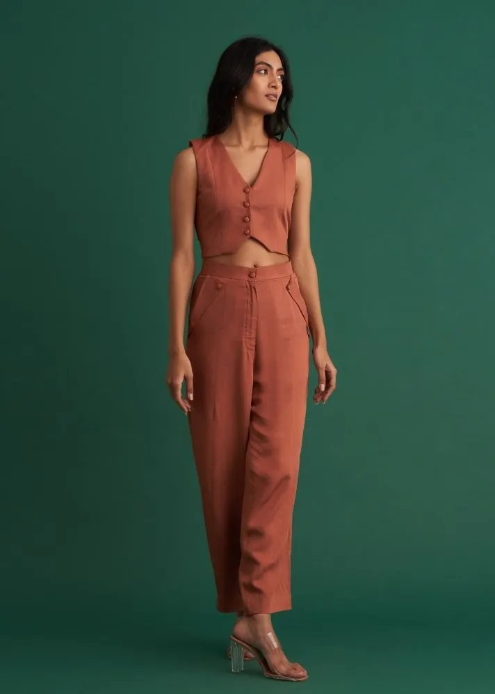 Vest Argan Brown Top