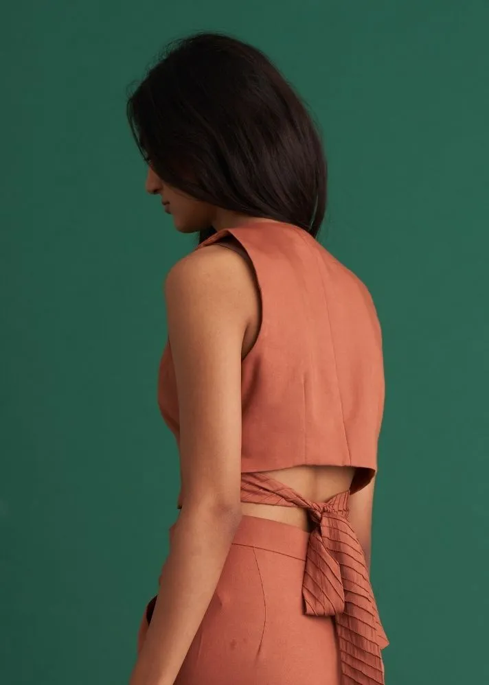 Vest Argan Brown Top