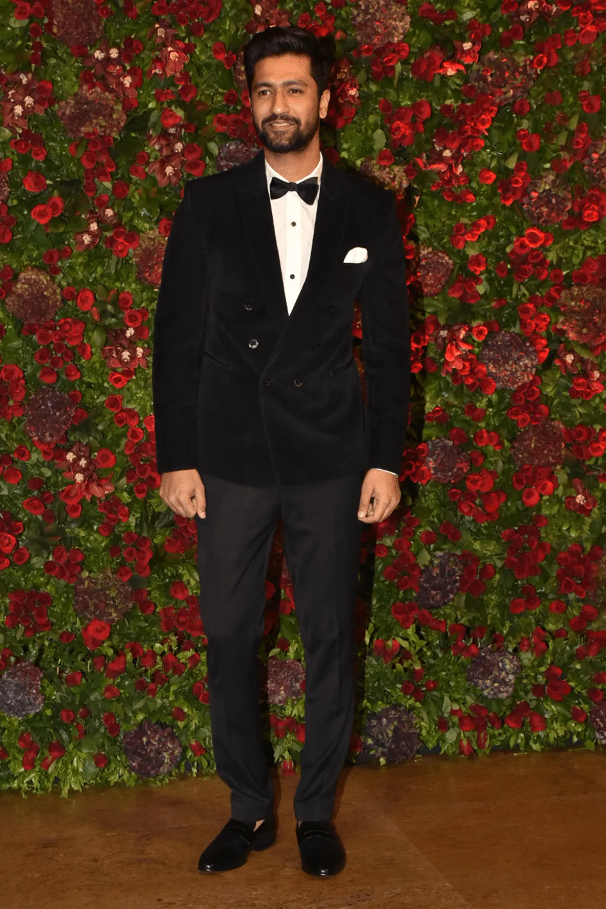 Vicky Kaushal In Black jacket with white shirt and black tousers