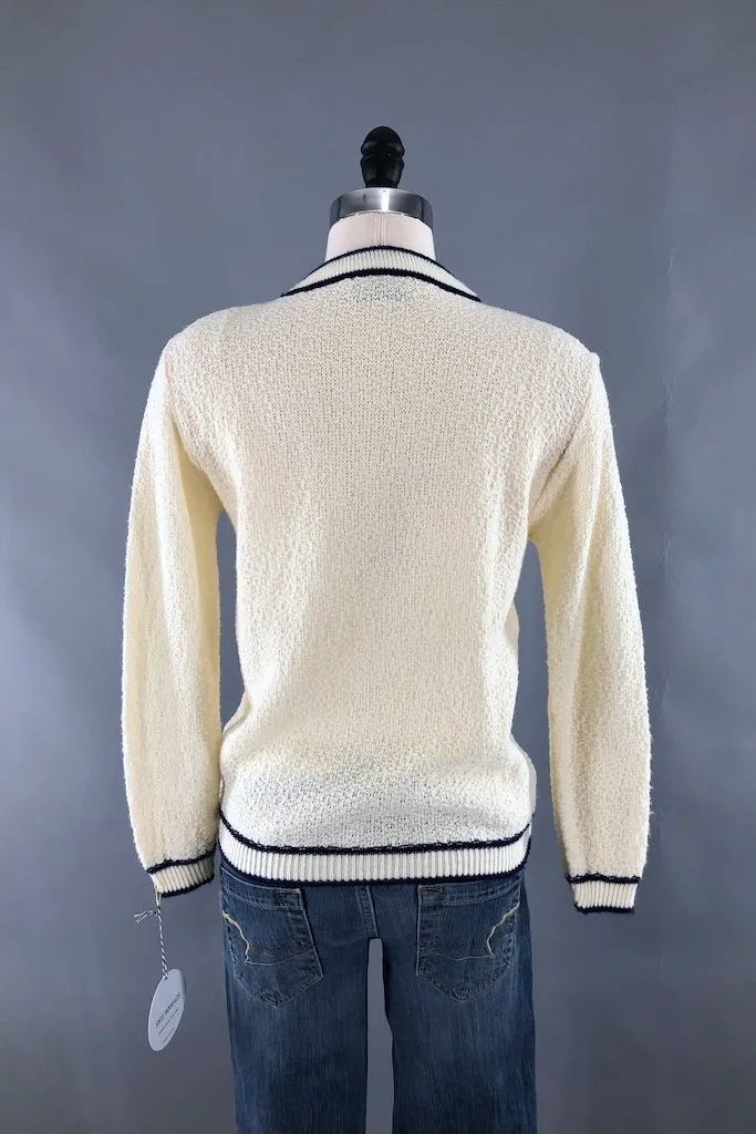 Vintage Ivory Knit Sweater