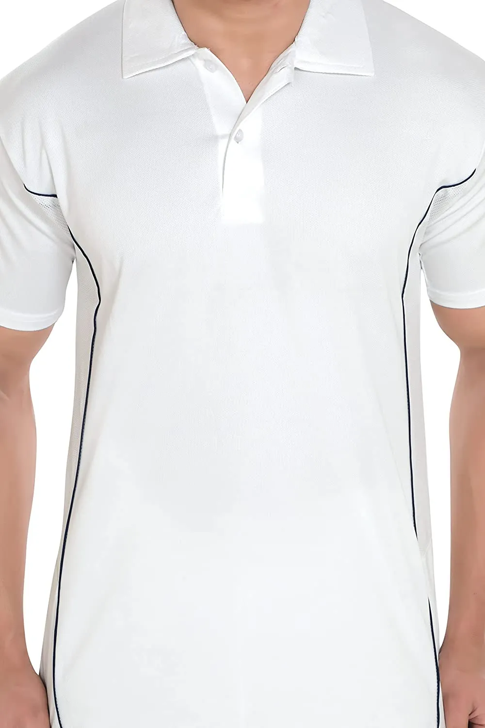 White Cricket Dress Half Sleeve For Men