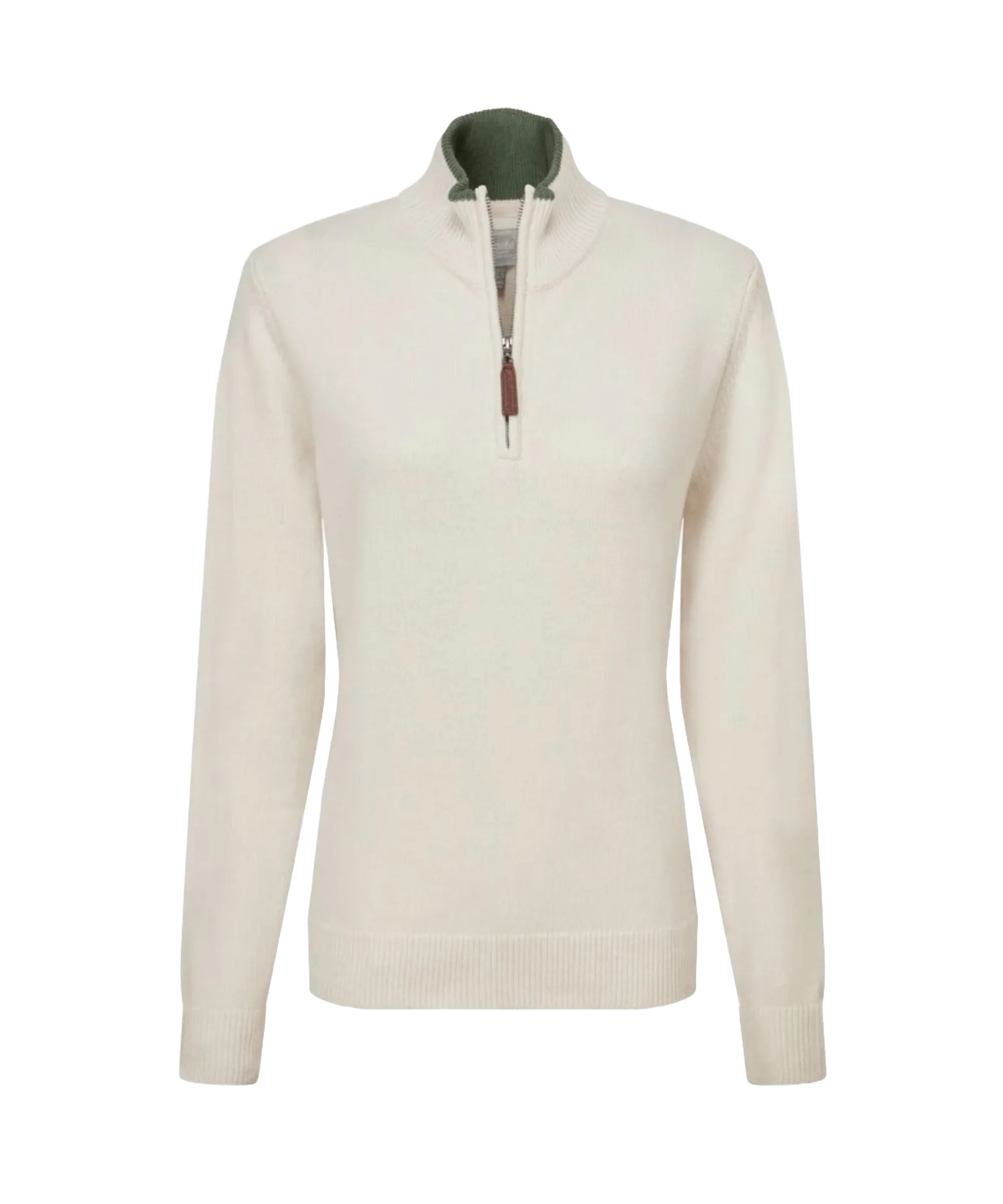 Women's Blair Quarter Zip Jumper - Ivory